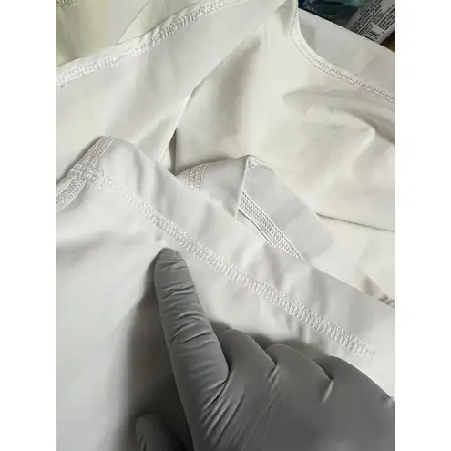 Nike Lululemon Court Rival HR Skirt Womens 10 Extended Liner White Yellow Tennis