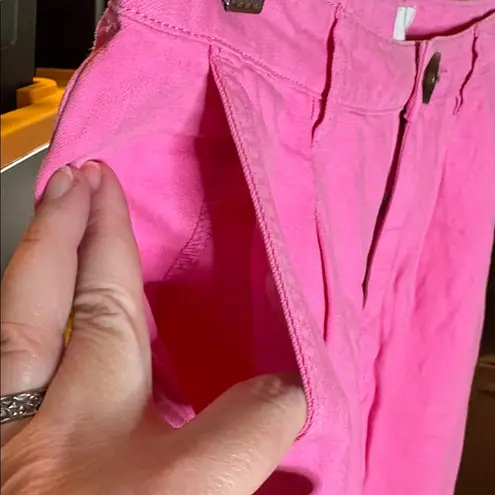 ROLLA'S HORIZON LINEN PANT BUBBLEGUM PINK SIZE 27
