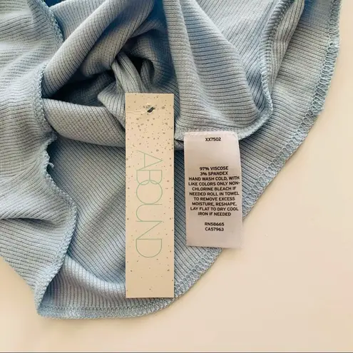 BP Abound +  Nordstrom Y2K Baby Blue and Gray Crop Tank Top Bundle Small