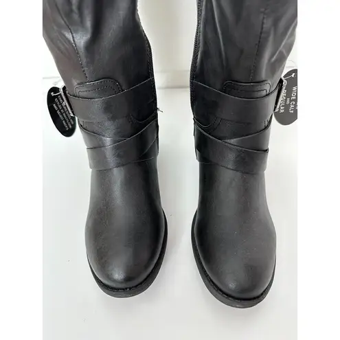 Style & Co . Boots Women 5.5 Black Wide Calf Lola Tall Shoes New