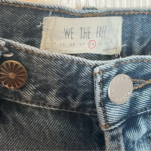 Free People  We The Free Button Fly Jeans Sz 28