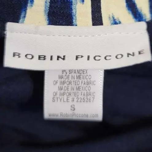 Robin Piccone Aabra High Waist Bikini Swim Bottoms Lapis Small