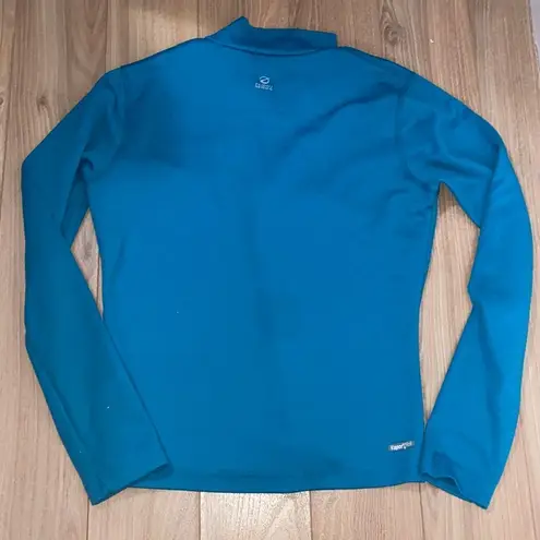 The North Face  blue quarter zip up flight series vapor wick size small