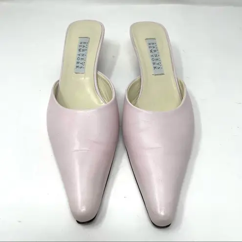 barney's new york pink kitten heel mules, made in Italy, size 39,