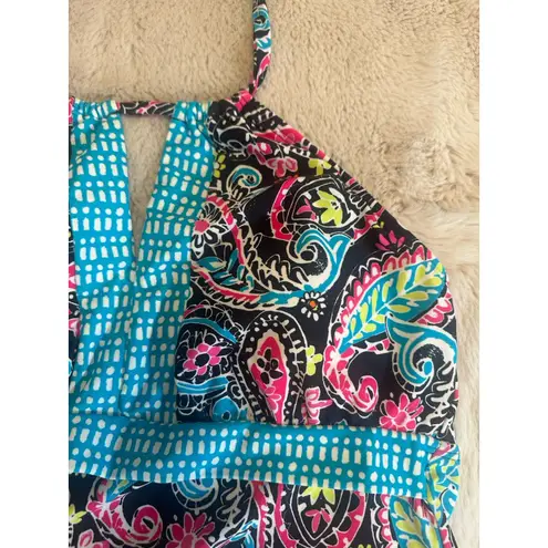 Avenue NWT Ocean Tankini Swim Top Multicolor Size L