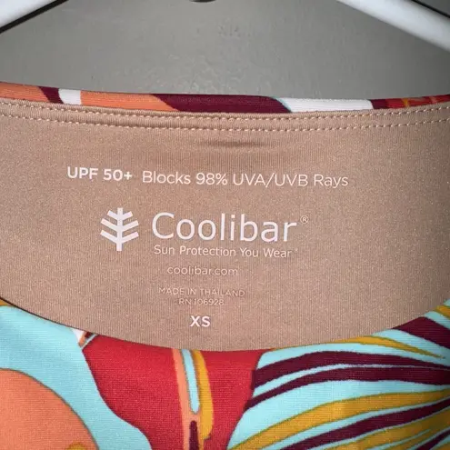 NWT Coolibar Kaylana Tank Top Woman’s XS UPF 50+ Floral Red Tropical 10642 Lined