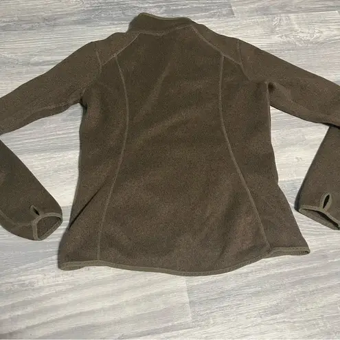 The North Face  Womens Fleece Zip Sweater Jacket Small Crescent Point Olive Green