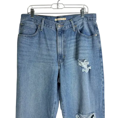 Levi’s ‘94 Baggy Straight Leg Wide Leg Distressed Women’s 32 Size 14 Mid