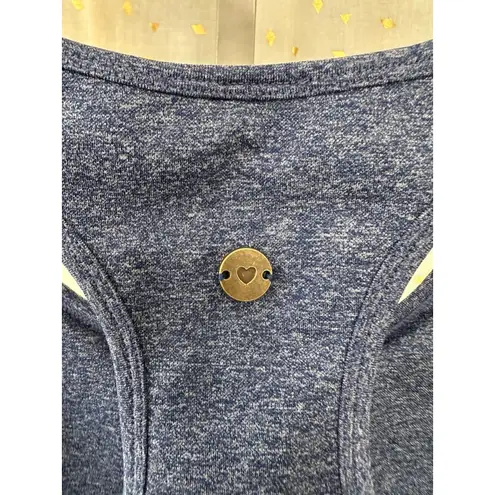 NWOT Love Fitness Essential Racerback Padded Sports Bra Seamless Leggings Set M Blue Size M