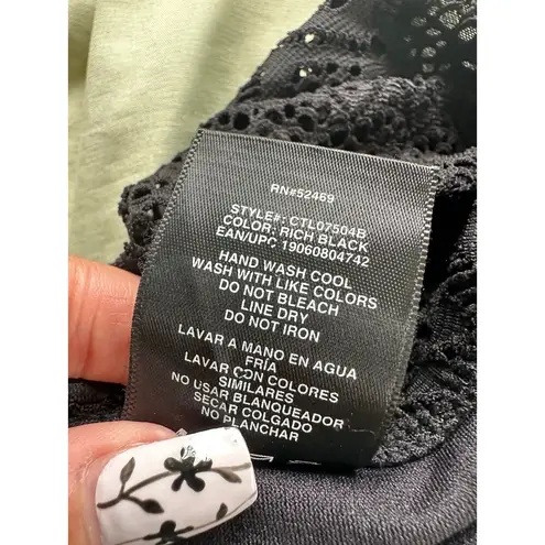 Catalina Lace Crochet Lined Adjustable Removable Straps Tankini Bandini Bikini S