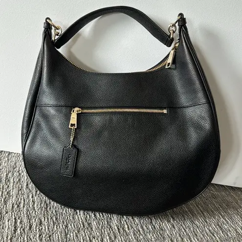 Coach  Black Leather Harley Hobo Bag