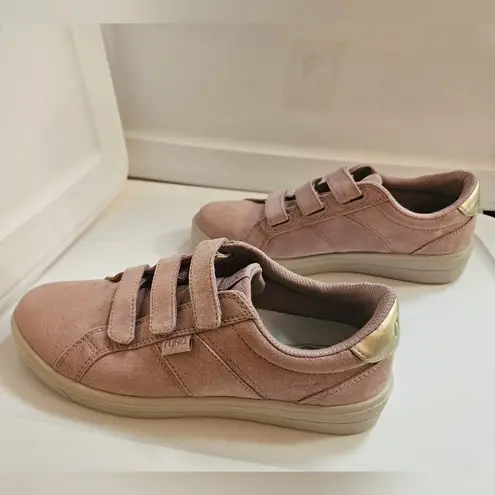 Ryka Viv Classic 2 Pink Gold Velcro Sneakers Arch Support Sz 8.5