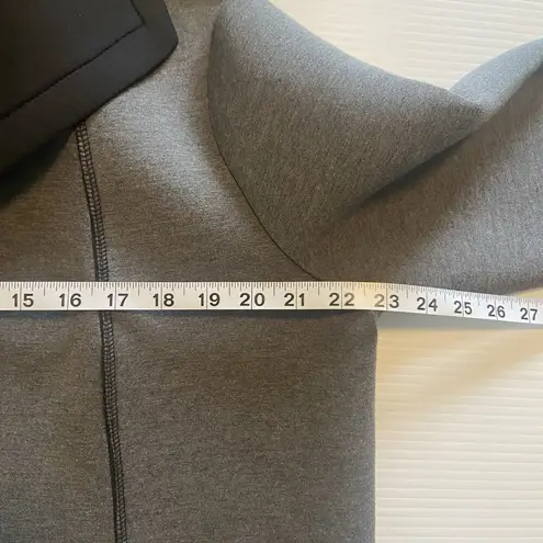 Clara Sun Woo Coat Size S Gray Black Cardigan Jacket Minimalist Scuba Open Front