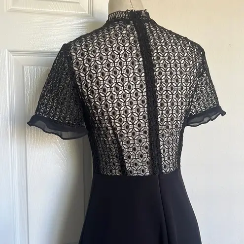 ZARA  Black Embroidery Mini Dress