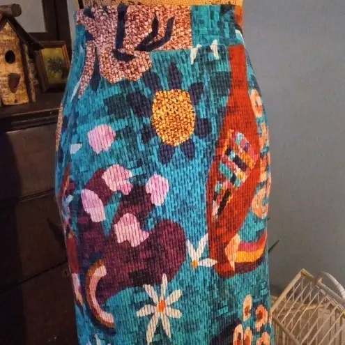 Anthropologie  Farm Rio Gabriela Knit Maxi Skirt