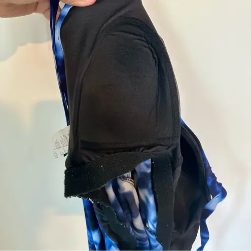 Aqua Green Women's Plus Size Tiered Tie Dye Tankini Top - Size: 18W