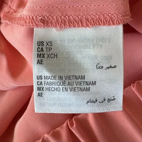 Alfani X-Small Straight Ankle Pants Elastic Waist Pockets Lightweight Coral New