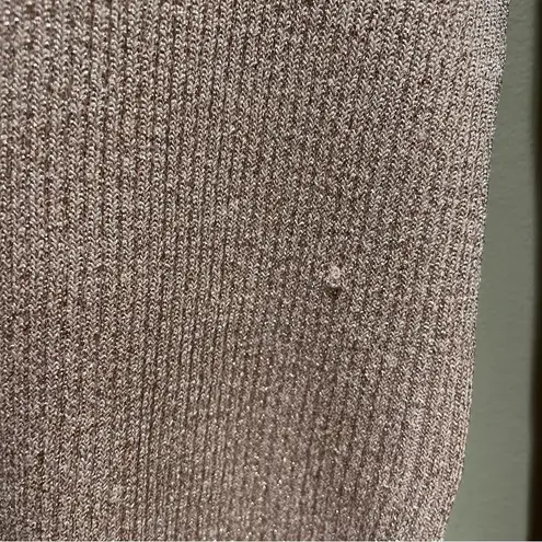 Rachel Roy Collection Metallic Ribbed Knit Sweater Pink Women’s Size XL