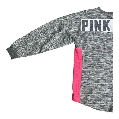 PINK - Victoria's Secret Pink Victoria Secret Sweatshirt Size L Pink Gray Pullover Crewneck Cotton Blend