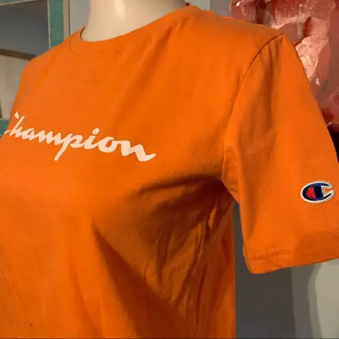 Champion  Shirt Top size XS Extra Small Top Orange Shirt Short Sleeve