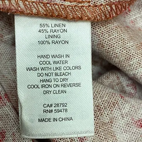 House of Harlow NEW Helena Maxi Dress in Terracotta Pink Floral Size Small