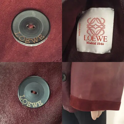 Loewe Reversible Peacoat Suede Soft Leather Jacket M/L