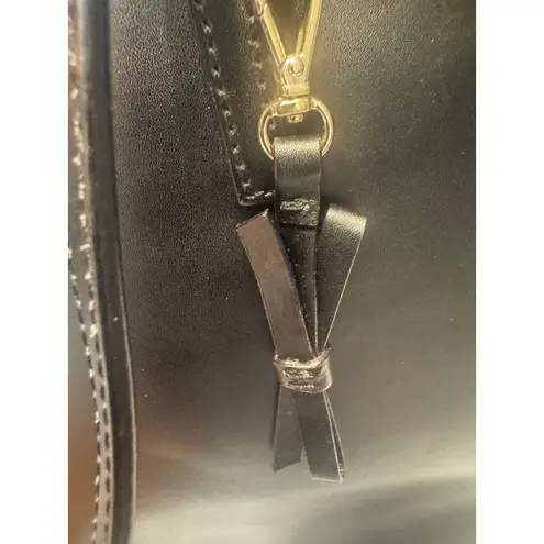 Kate Spade  New‎ York Black Leather Tote Bag Handbag Purse Womens
