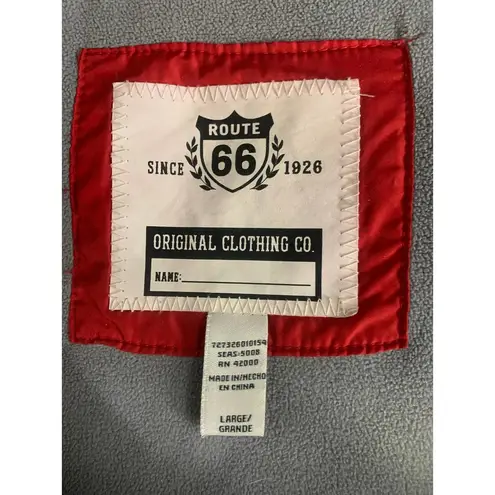 Route 66  Women's Puffer Jacket Red Very Good Cond Size L