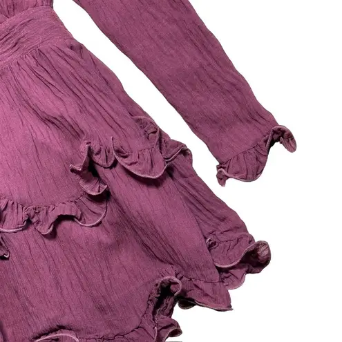 Saints + Secrets Wine Long Sleeve Mini Dress | U.S. Woman’s XSmall