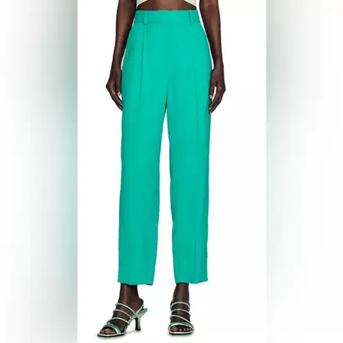 Sandro Mix It Collection Bernard Straight Leg Pleated Pants Nwt Sz 34 (2 US)