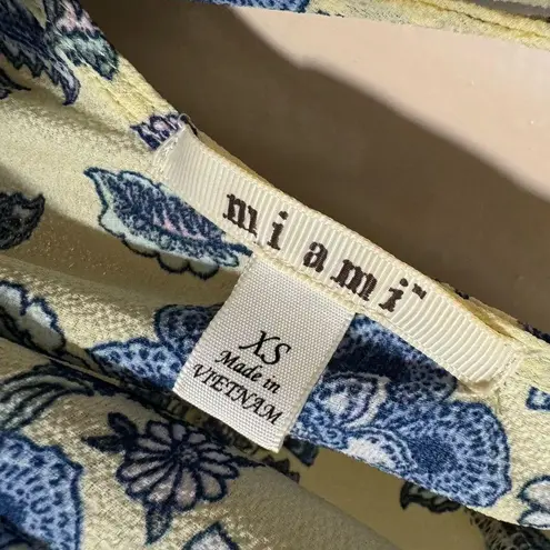 Yellow/Blue Mi Ami Shorts Wrap Romper Size XS Yellow