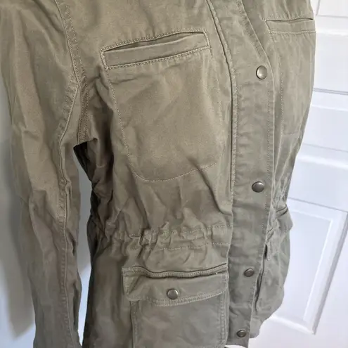L.L. Bean Classic Utility Jacket Coat Olive Army Green Women's Size Medium