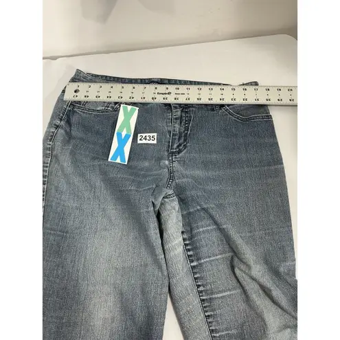 Bandolino Womans Mandie Slim 14 A Straight Leg Blue Jeans