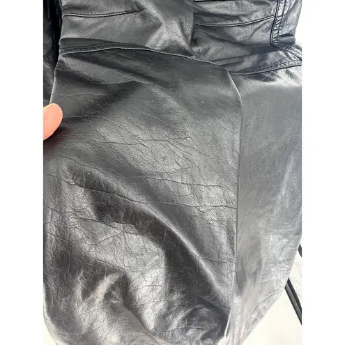 Bottega Veneta Tapered Leather Cargo Pants in Black