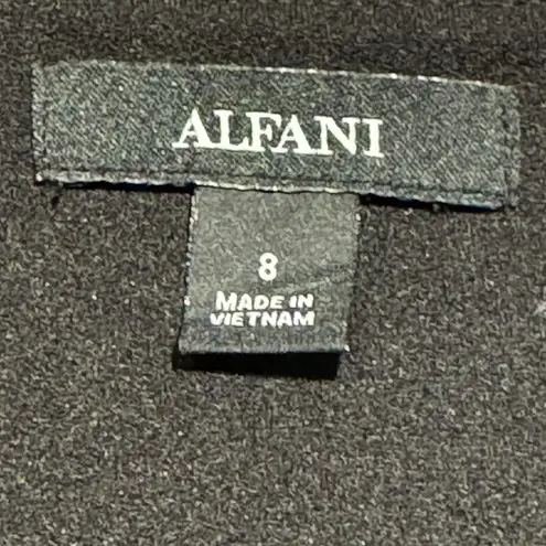 Alfani Faux Fur Trimmed Shift Dress Black 8