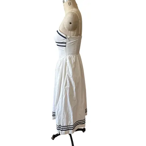 Moon River Sleeveless Midi Dress in White Size XS XSmall