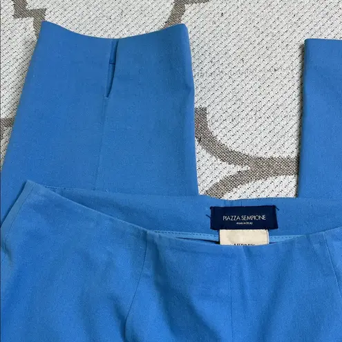 Piazza Sempione Audrey back slit pants, side zipper, size medium (6-8)