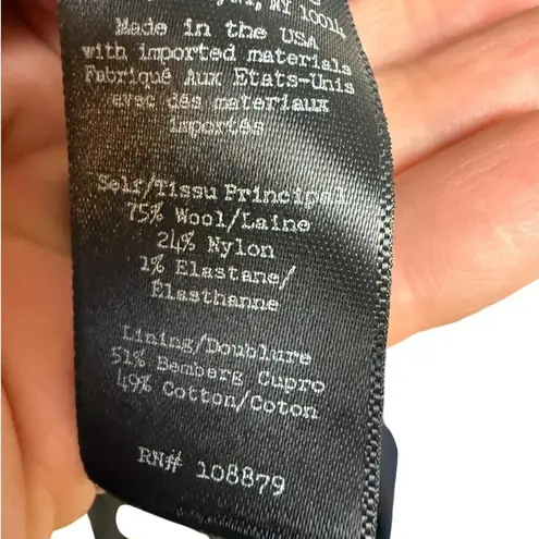 Rag and Bone  Sleeveless Wool Blend Zipper Long Vest Jacket NWT Sz. 6 - Image 9