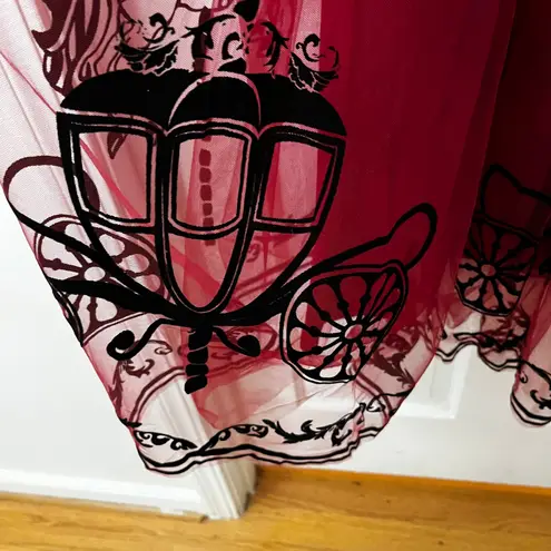 Unique Vintage Carousel Horse Tulle Corset Dress M Fairy Whimsigoth Gothic, Punk
