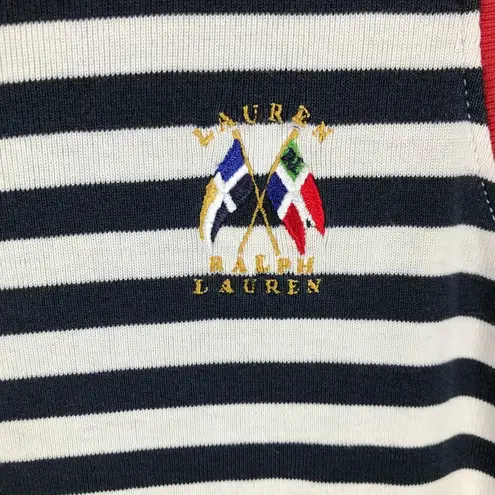 Ralph Lauren Vintage  Nautical Sailing Club Cotton Tank Dress Size Small