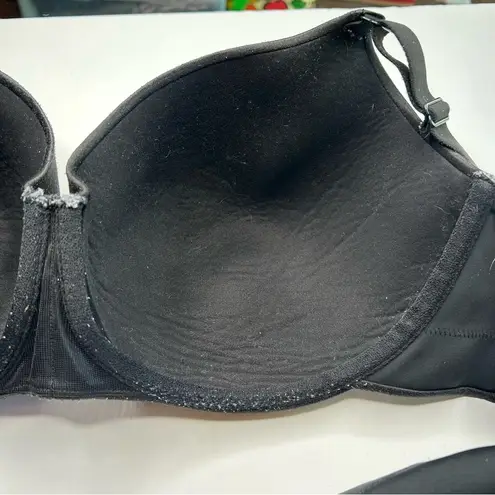 Cacique Black Seamless balconette Bra 46C