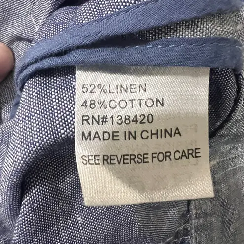 Etcetera 100% Linen/Cotton Blend Button Jacket - sz 8