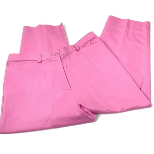 Erik Stewart Vintage Bubblegum Pink Straight Leg Crop Pants Cotton Womens 12