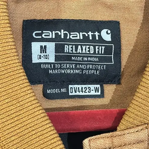 Carhartt  Women's Rugged Flex Relaxed Fit Canvas Insulated Rib Collar Vest size M