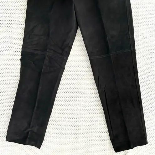 Contrasts Vintage Deadstock Black Leather High Rise Straight Leg Pants 11 Korea