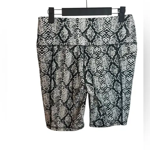 DSG Black and White Snakeskin Bike Shorts Size M