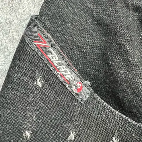 Blaze Vintage Jeans Womens 26 Black White Dot High Rise Western Bareback Rodeo