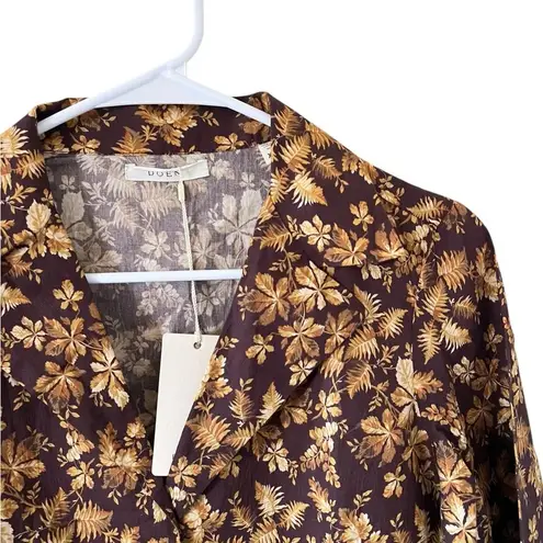 Doen NEW Sheila Top in Fern Grove Floral Orange Size XS