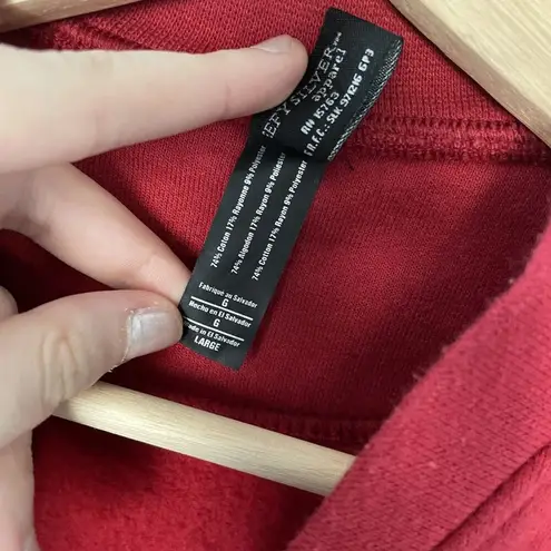 Silver for Her Big Sky Montana Red Jacket Size L full zip casual fleece jumper Size L