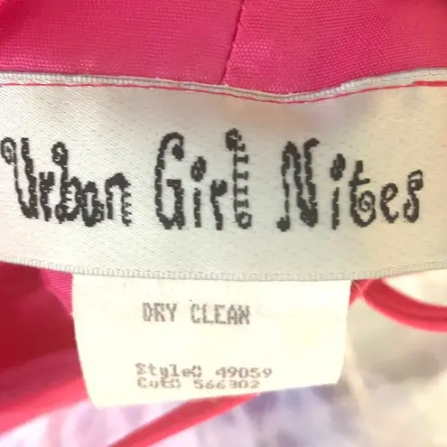 Urban Girl Nites Maxi Dress Gown 9/10 Halter Corset Back Prom Hoco Satin Pink Size undefined